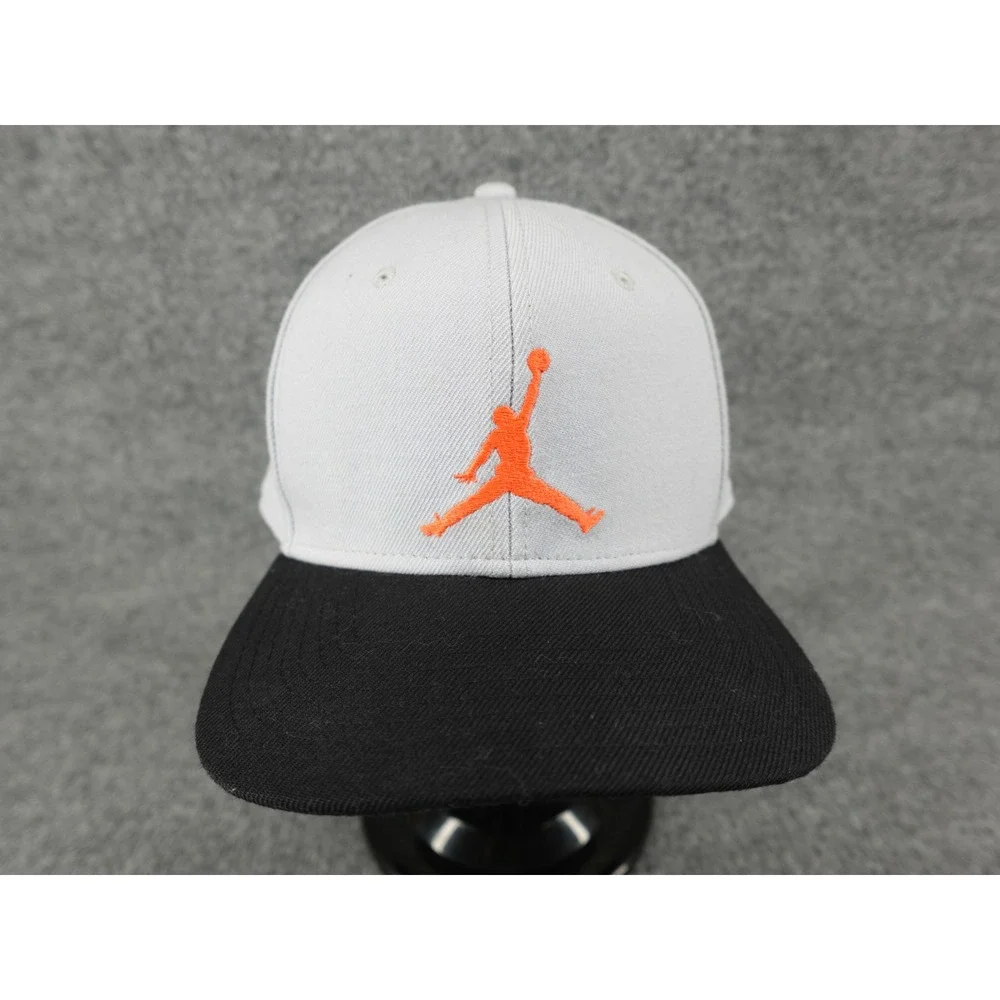Jordan Jumpman Snapback‎ Hat Mens OSFM Grey Black Orange 513405-024 Good
